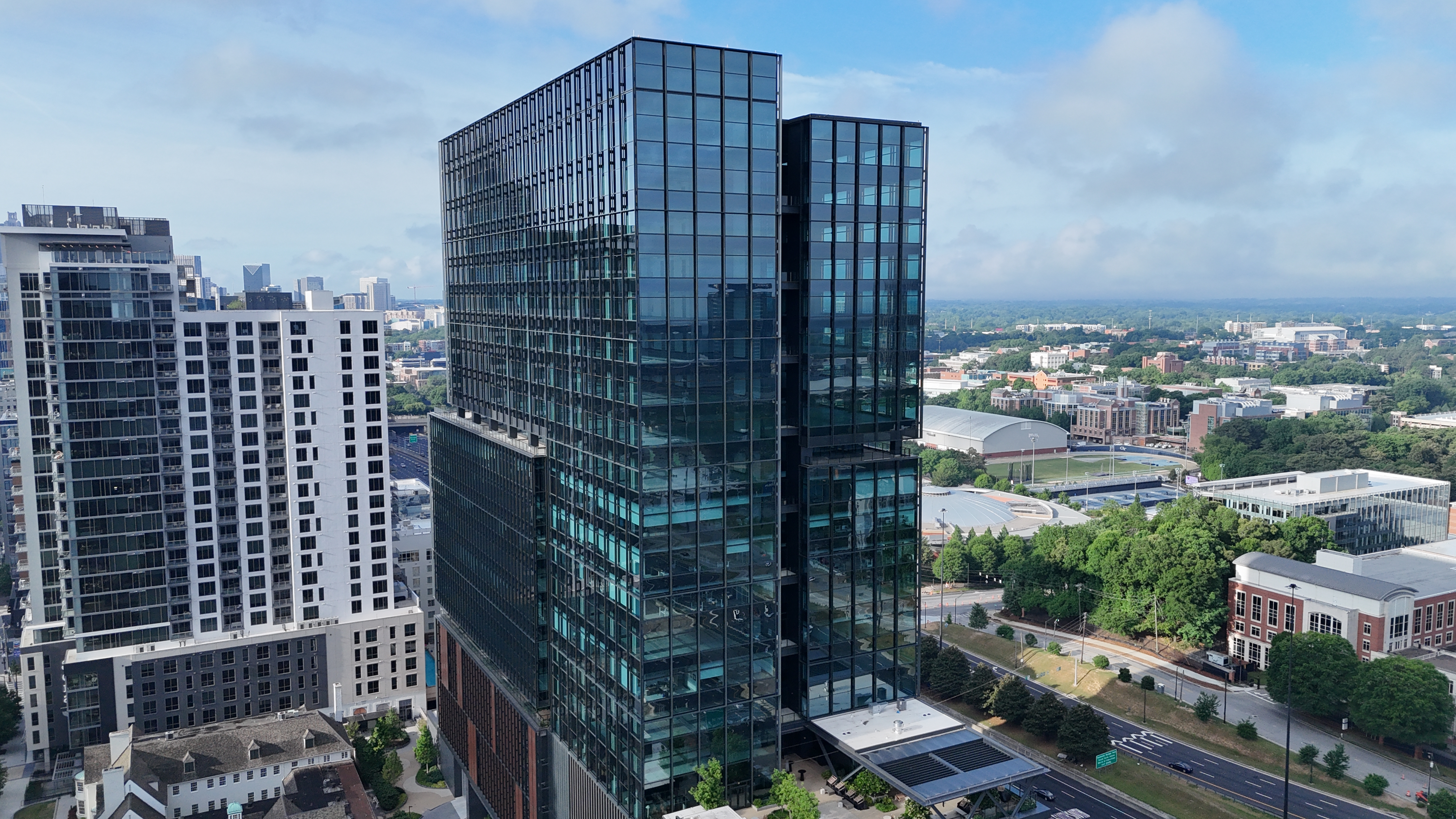 1020 spring street exterior drone photo