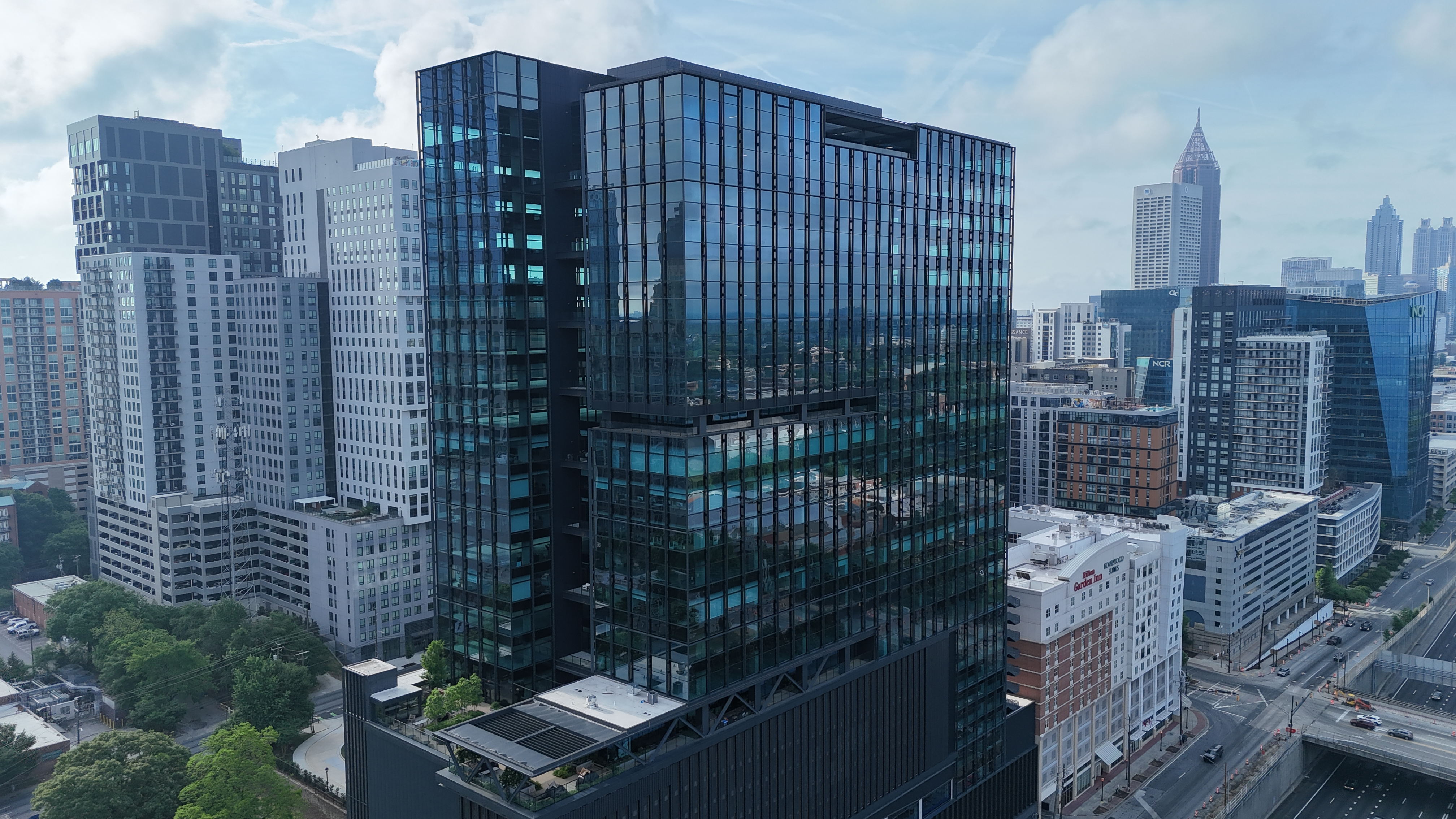 1020 spring street exterior drone photo
